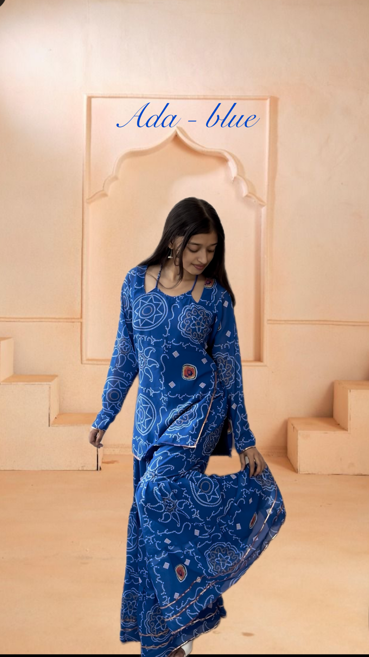 Ada Sharara set - blue
