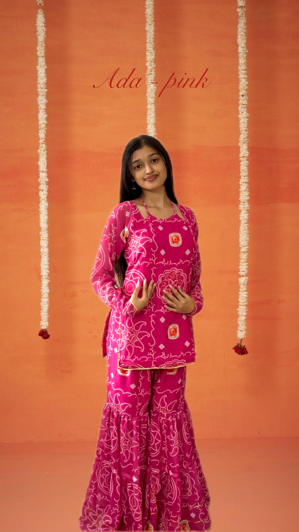 Ada sharara set - pink 🎀