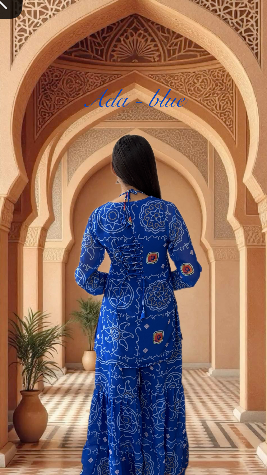 Ada Sharara set - blue