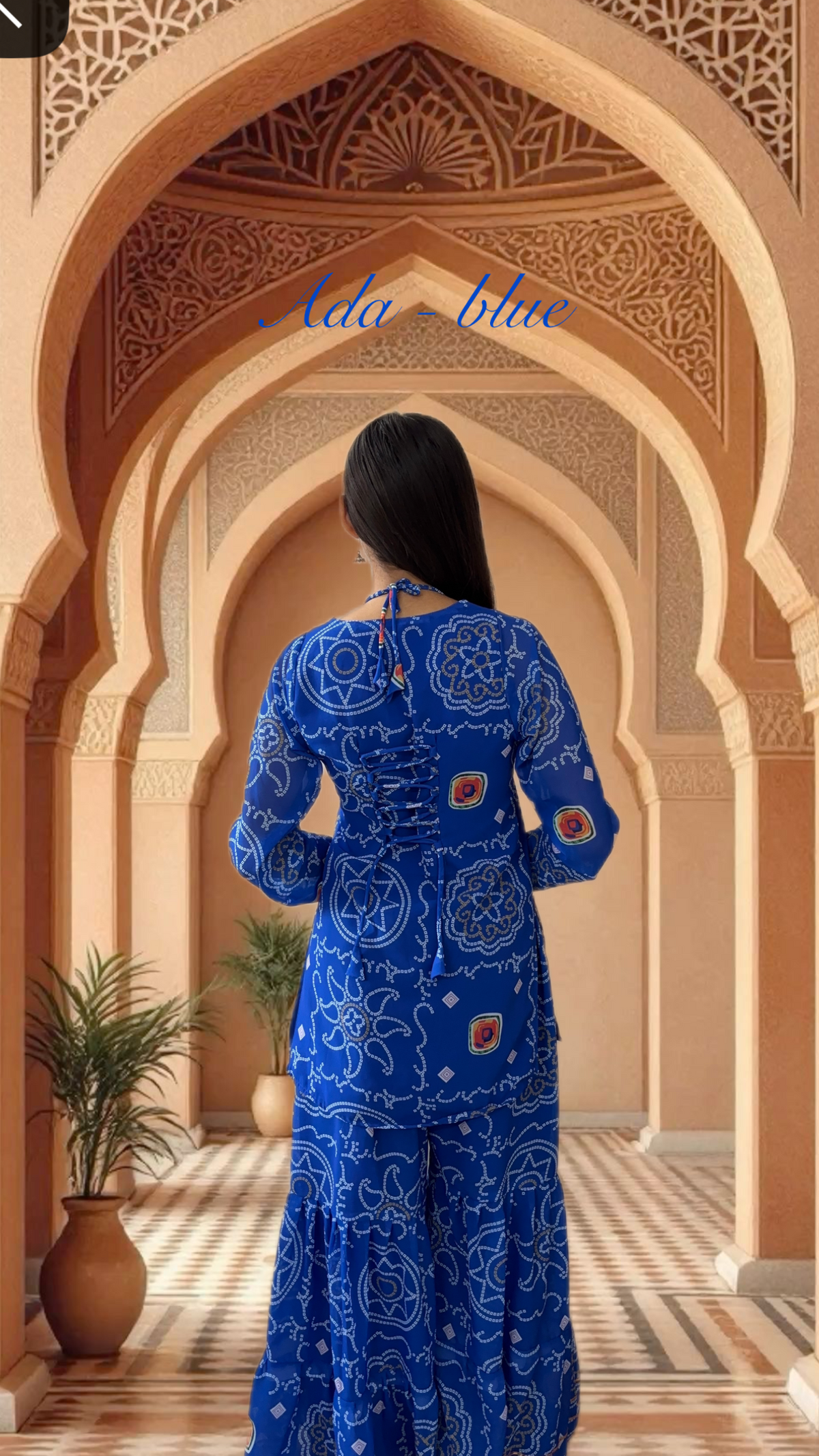 Ada Sharara set - blue